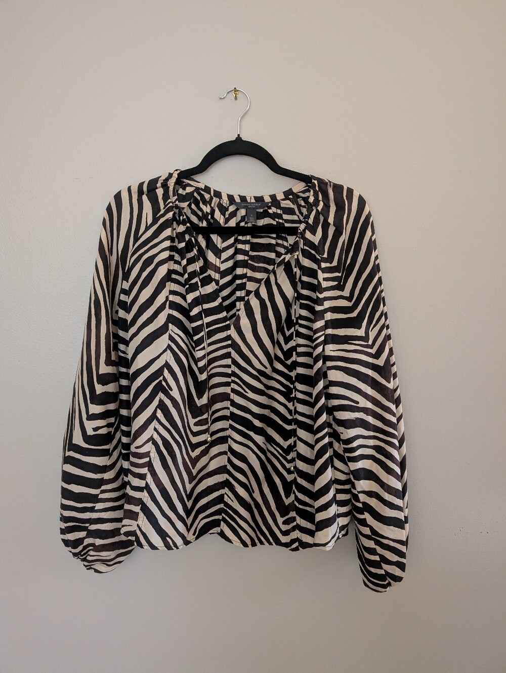 Banana Republic Zebra Print Blouse